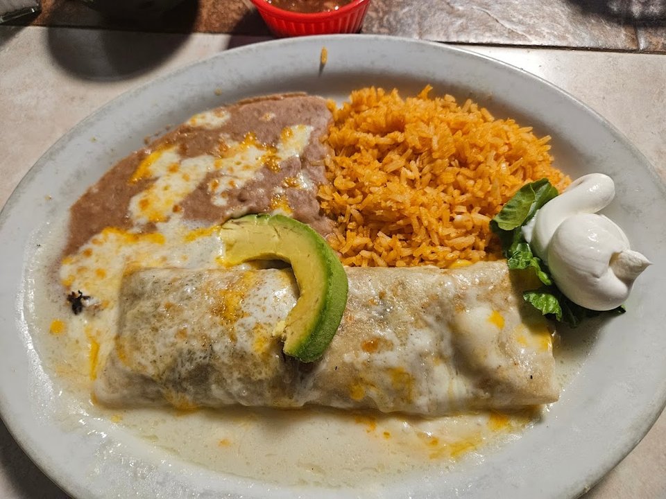 Chile Verde Chimichanga