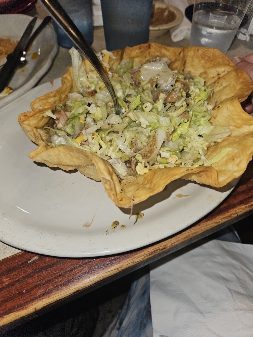 Chile Verde Taco Salad
