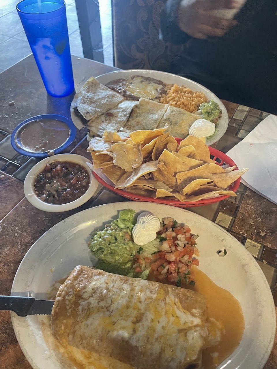 Enchiladas and Chips
